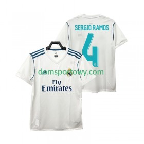 Koszulka Real Madryt SERGIO RAMOS 4 2017 Retro Domowe Koszulki Piłkarskie 2018 Krótki Rękaw